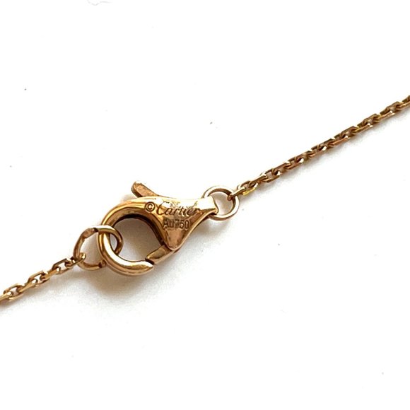 Authentic Cartier Amulette De Cartier XS Onyx Diamond Pendant Necklace - Picture 6 of 9